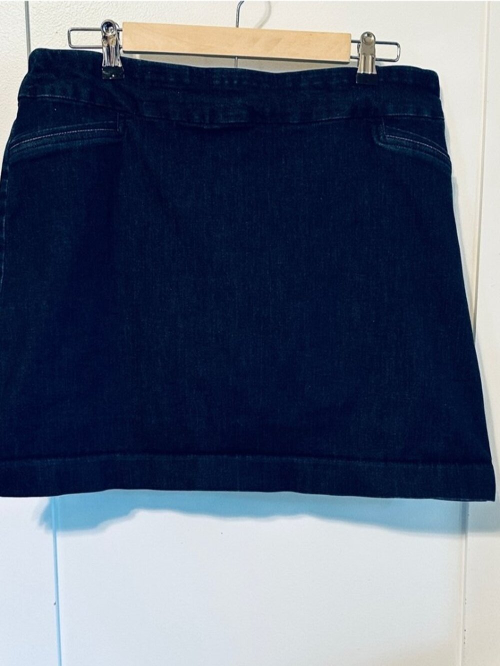 Blue Denim Mini The Skirt Effort Stretch Skort